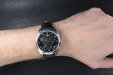 Tissot PR 100 Chronograph Black Dial Black Leather Strap Watch For Men - T101.417.16.051.00