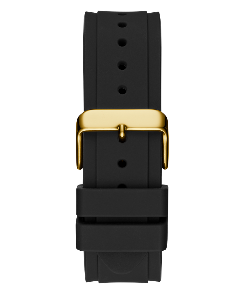 Guess Fame Quartz Black Dial Black Leather Strap Watch For Women - GW0504L5