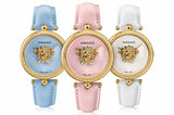 Versace Palazzo Empire White Dial White Leather Strap Watch for Women - VCO010017