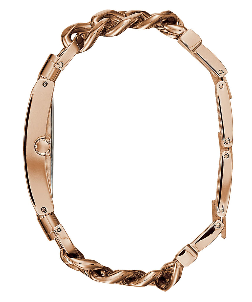 Guess Mod Heavy Metal Rose Gold Dial Rose Gold Steel Strap Watch For Women - W1117L3