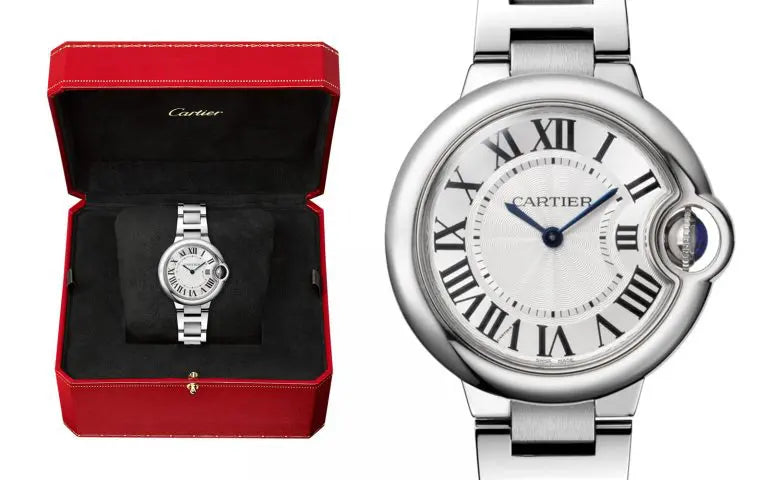 Cartier Ballen Bleu De Cartier Silver Dial Silver Steel Strap Watch for Women - W6920084