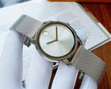 Movado Bold Silver Dial Silver Mesh Bracelet Watch For Women - 3600241