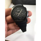 Hugo Boss Modern Black Dial Black Rubber Strap Watch for Men - 1512639