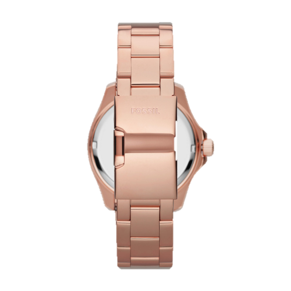 Fossil Cecile Rose Gold Dial Rose Gold Steel Strap Watch for Women - AM4483