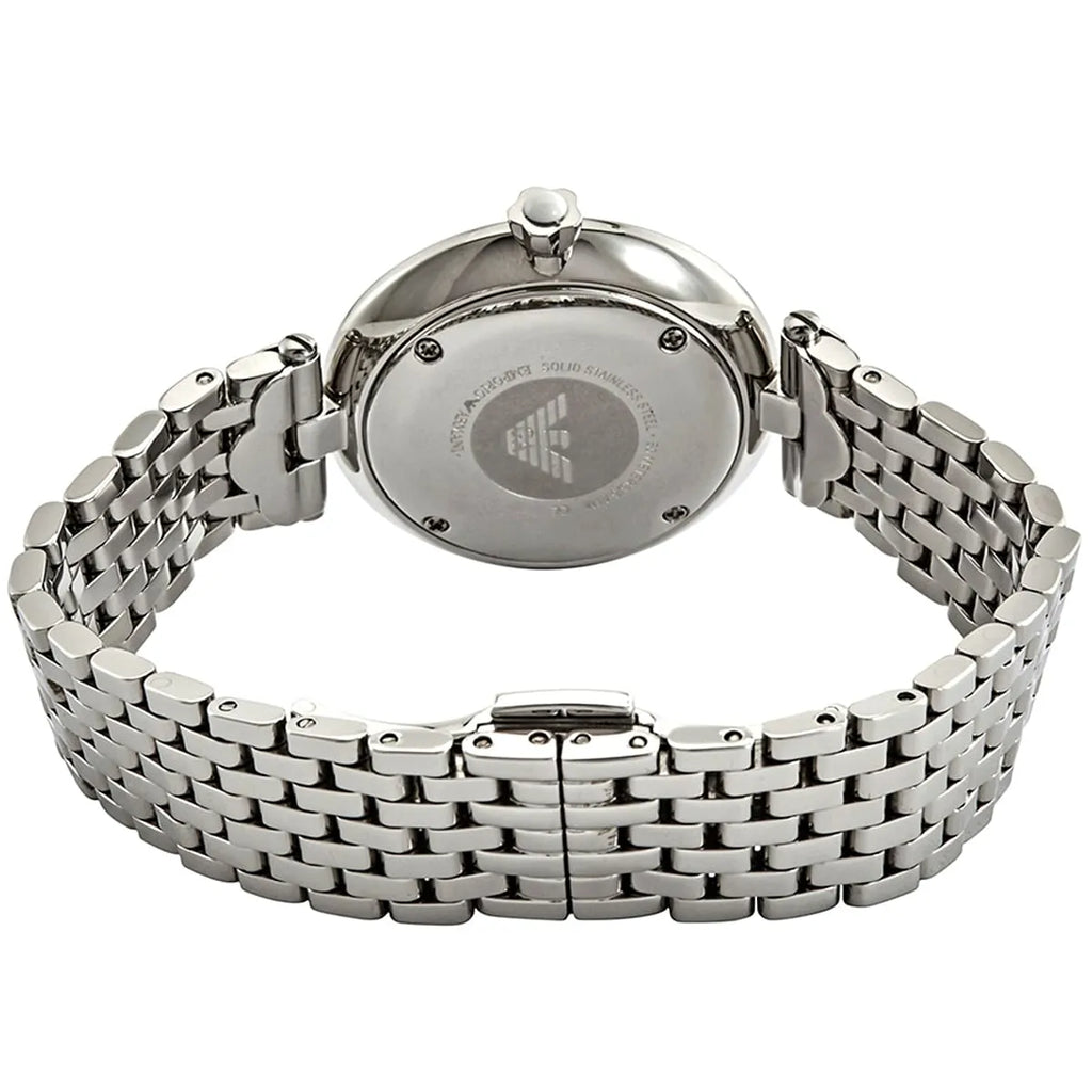 Emporio Armani Arianna Analog White Dial Silver Steel Strap Watch For Women - AR11195