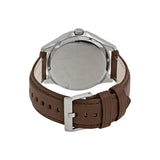 Armani Exchange Whitman Silver Dial Brown Leather Strap Watch For Men - AX2100