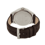 Armani Exchange Whitman Silver Dial Brown Leather Strap Watch For Men - AX2100