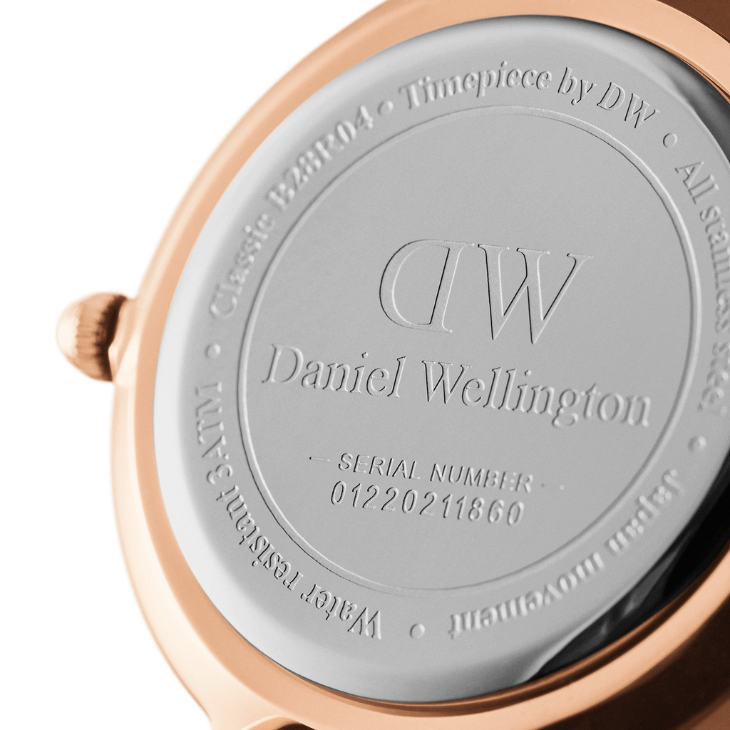 Daniel Wellington Classic Petite Sheffield White Dial Black Leather Strap Watch For Women - DW00100230