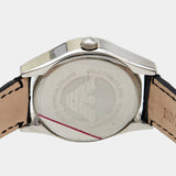 Emporio Armani Velente Black Dial Black Leather Strap Watch For Women - AR0644
