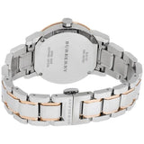 Burberry The City White Dial Two Tone Steel Strap Watch for Women - BU9105