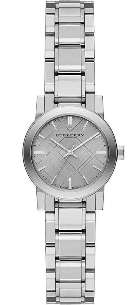 Burberry The City Diamonds Silver Dial Silver Steel Strap Watch for Women - BU9229