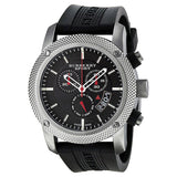Burberry Endurance Sport Chronograph Black Dial Black Rubber Strap Watch for Men - BU7700