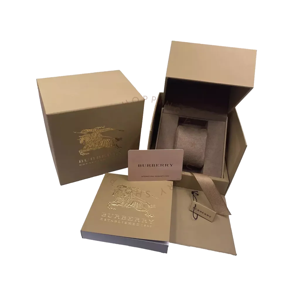 Burberry The Britain Pink Dial Pink Leather Strap Watch for Women - BBY1715