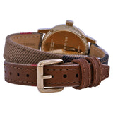 Burberry Utilitarian White Dial Multicolor Leather Strap Watch for Women - BU7851