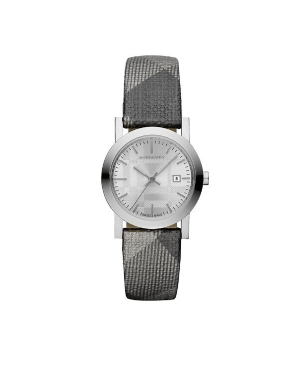 Burberry The City Silver Dial Multicolored Leather Strap Watch for Women - BU1873