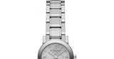 Burberry The City Silver Diamonds Dial Silver Steel Strap Watch for Women - BU9230