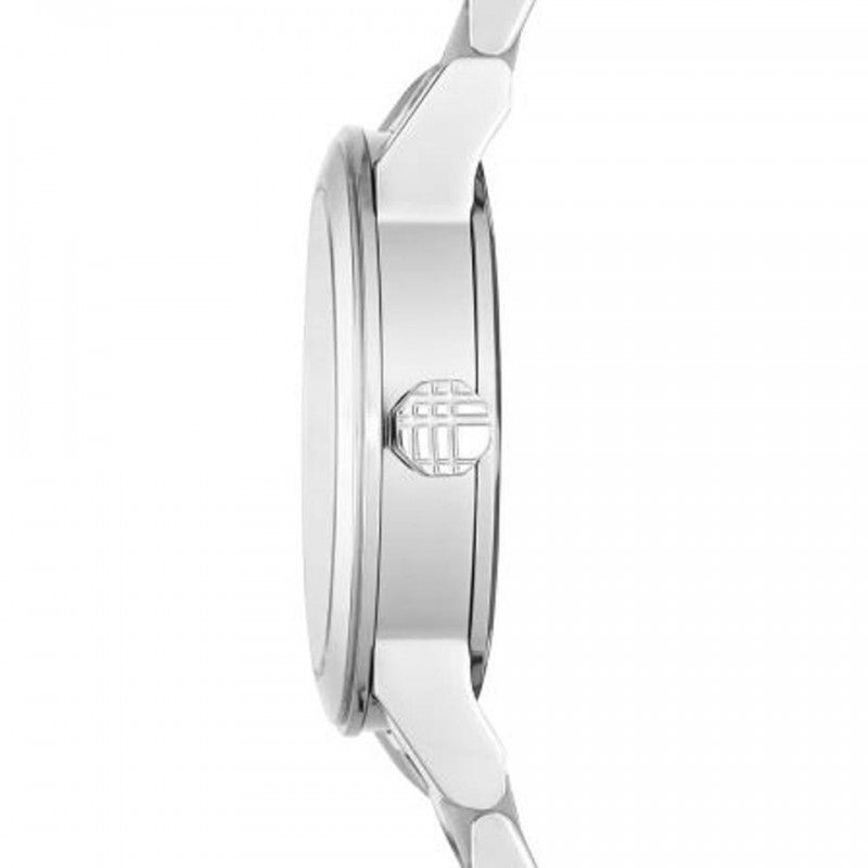 Burberry The City Silver Diamonds Dial Silver Steel Strap Watch for Women - BU9230