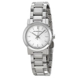 Burberry The City Silver Diamonds Dial Silver Steel Strap Watch for Women - BU9230