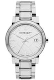 Burberry The City White Dial Silver Steel Strap Watch for Women - BU9100