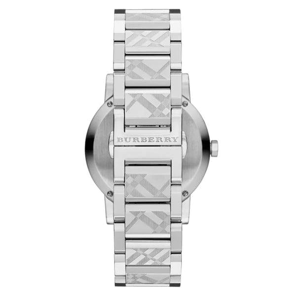 Burberry The City White Dial Silver Steel Strap Watch for Women - BU9144