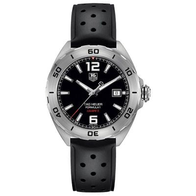 Tag Heuer Formula 1 Automatic Black Dial Black Rubber Strap Watch for Men - WAZ2113.FT8023