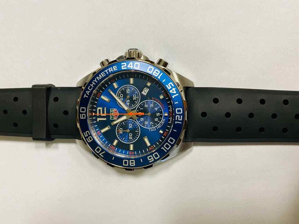 Tag Heuer Formula 1 Blue Dial Black Rubber Strap Watch for Men - CAZ1014.FT8024