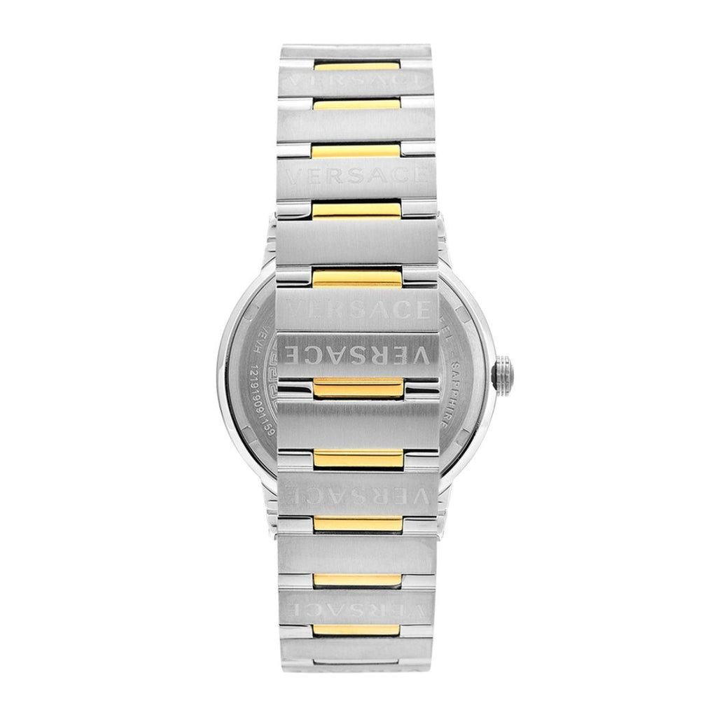 Versace Hellenyium Green Dial Two Tone Steel Strap Watch for Women - VEVH00620