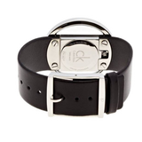 Calvin Klein Glam Transparent Dial Black Leather Strap Watch for Women - K9423107