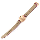 Cartier Ballon Bleu Diamonds White Dial Pink Leather Strap Watch for Women - WE902050