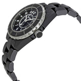 Chanel J12 Quartz Ceramic Black Dial Black Steel Strap Watch for Women - J12 H0682