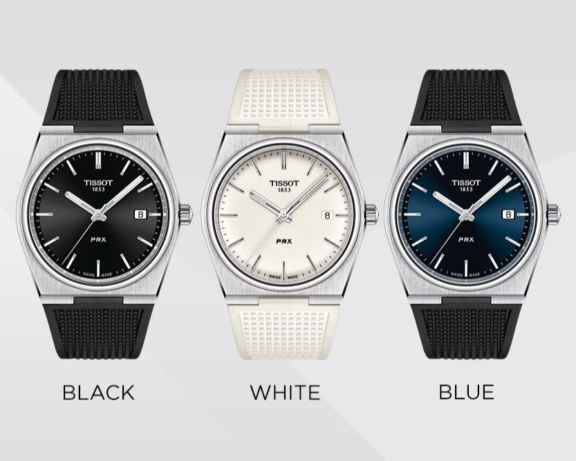 Tissot PRX Black Dial Black Rubber Strap Watch For Men - T137.410.17.051.00