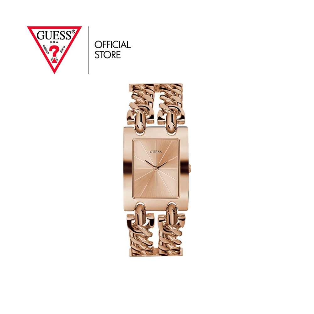 Guess Mod Heavy Metal Rose Gold Dial Rose Gold Steel Strap Watch For Women - W1117L3