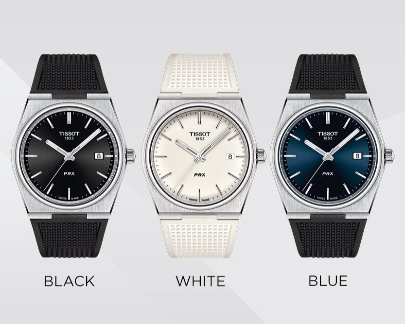 Tissot PRX 40 White Dial White Rubber Strap Watch For Men - T137.410.17.011.00