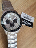 Hugo Boss Ikon White Dial Silver Steel Strap Watch for Men - 1512964