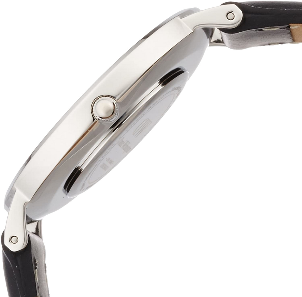 Daniel Wellington Classic Sheffield White Dial Black Leather Strap Watch For Women - DW00100053