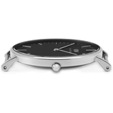 Daniel Wellington Classic Sheffield Black Dial Black Leather Strap Watch For Men - DW00100133