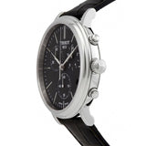 Tissot Carson Premium Chronograph Black Dial Black Leather Strap Watch For Men - T122.417.16.051.00