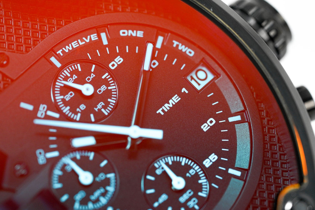 Diesel Mr Daddy 2.0 Chronograph Black Dial Black Steel Strap Watch For Men - DZ7395