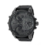 Diesel Mr Daddy 2.0 Chronograph Black Dial Black Steel Strap Watch For Men - DZ7396