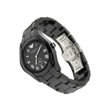 Emporio Armani Ceramica Quartz Black Dial Black Steel Strap Watch For Women - AR1402