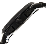 Fossil Machine Chronograph Black Dial Black Steel Strap Watch for Men - FS4552