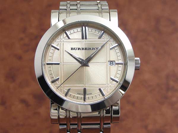 Burberry Heritage Collection Rose Gold Dial Silver Steel Strap Watch for Men - BU1352