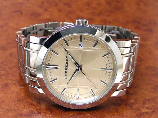 Burberry Heritage Collection Rose Gold Dial Silver Steel Strap Watch for Men - BU1352