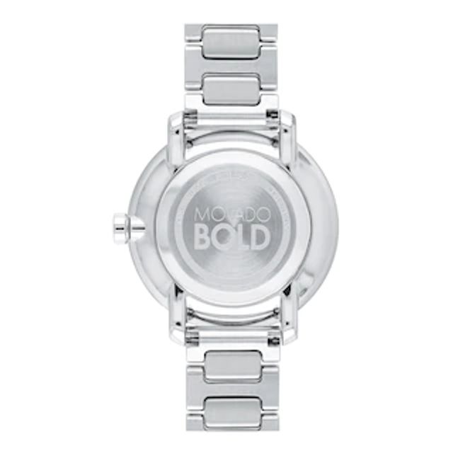 Movado Bold Crystal Pave Silver Dial Silver Steel Strap Watch for Women - 3600254