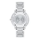 Movado Bold Crystal Pave Silver Dial Silver Steel Strap Watch for Women - 3600254