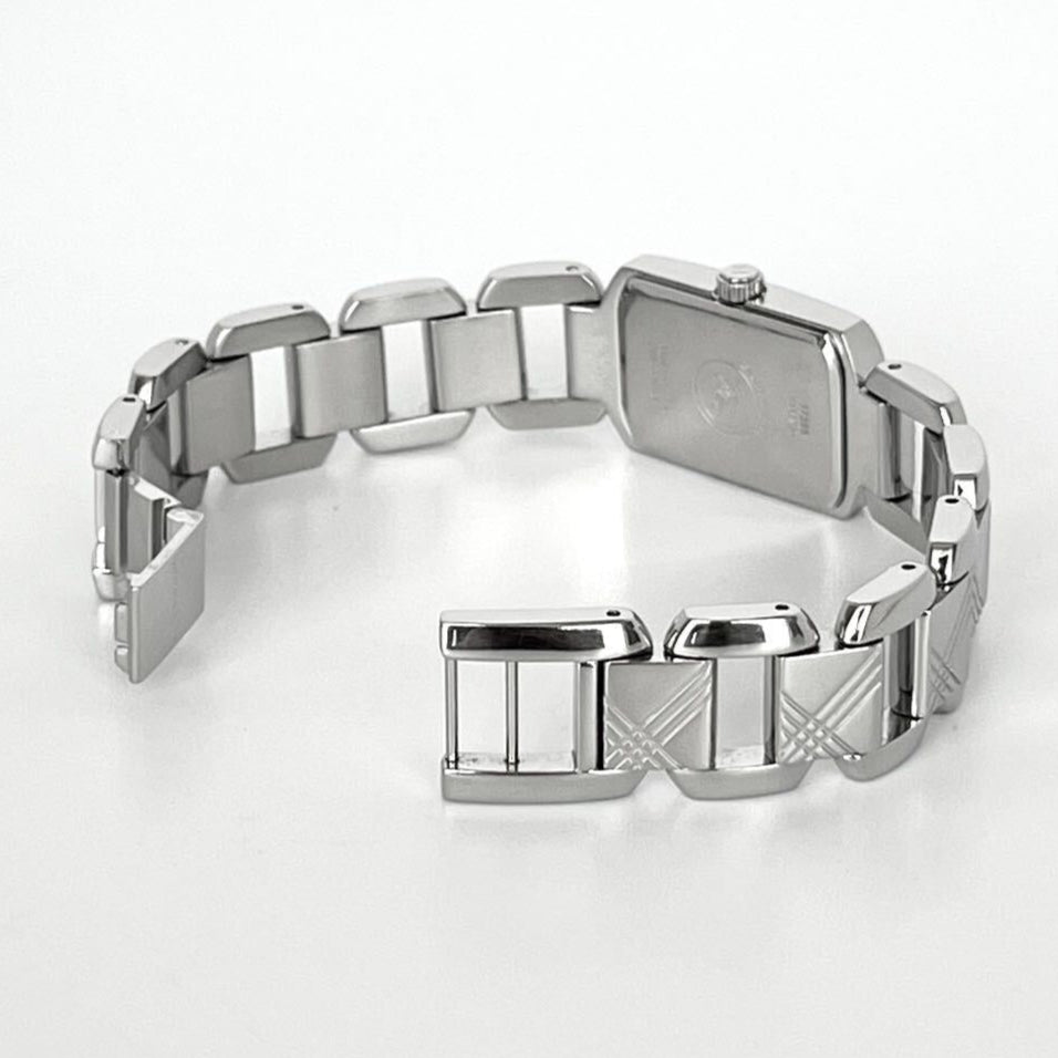 Burberry Signature Quartz Black Dial Silver Steel Strap Watch for Women - BU4210