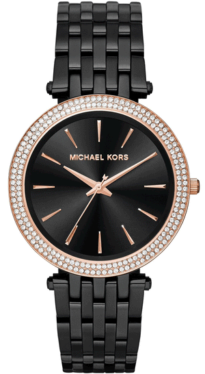 Michael Kors Darci Black Dial Black Steel Strap Watch for Women - MK3407