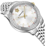 Versace Hellenyium Quartz White Dial Silver Steel Strap Watch for Women - VEHU00320