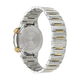 Versace Greca Logo Diver Quartz Black Dial Two Tone Steel Strap Watch for Men - VE8G00424