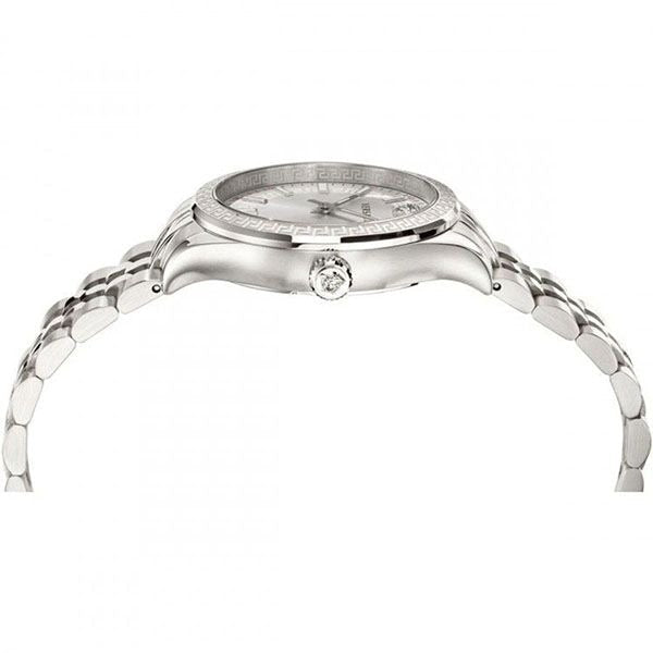 Versace Hellenyium Quartz White Dial Silver Steel Strap Watch for Women - VEHU00320